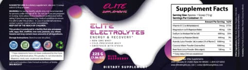 Elite Electrolytes by Elite Supplements